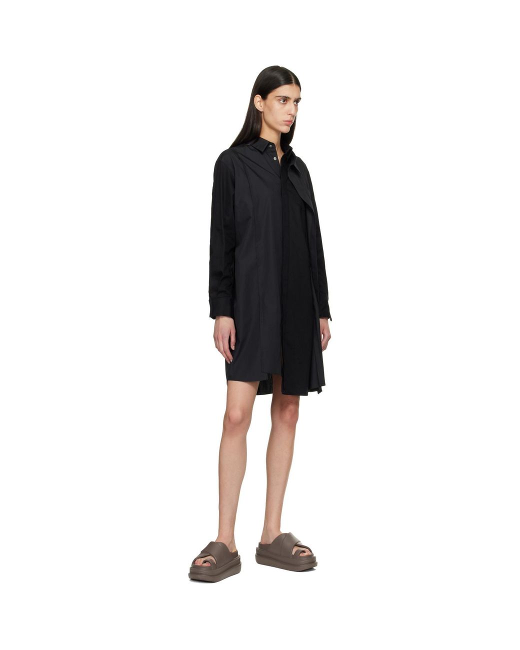 Sacai Black Foam Multiple Sole Sandals