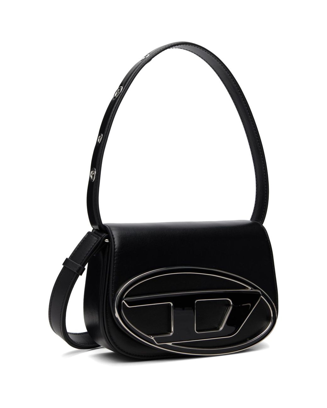 DIESEL Black 1Dr Iconic Handle Charms Shoulder Bag