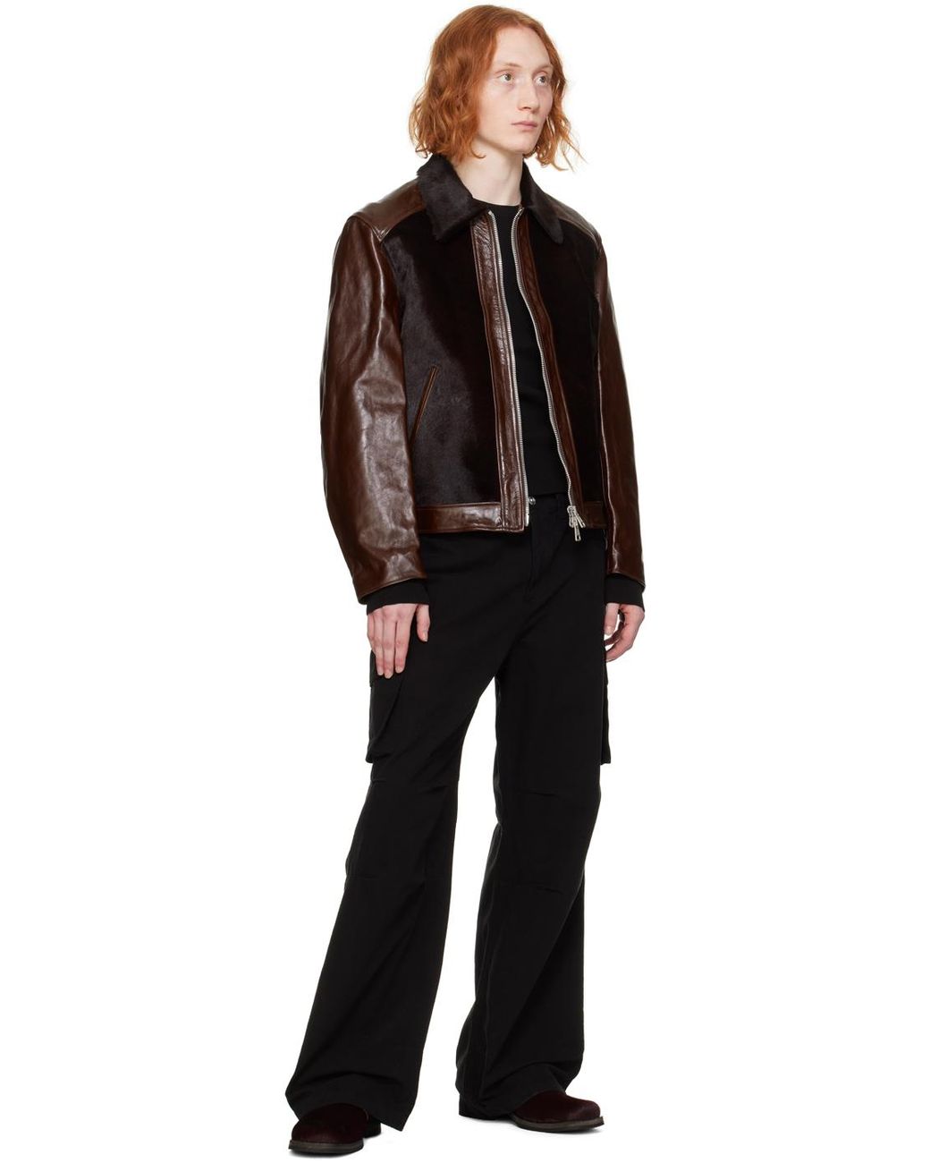 OUR LEGACY ハラコレザージャケット　ANDALOU JACKET Our Legacy - Andalou Jacket Tuscan Brown Hair On Hide