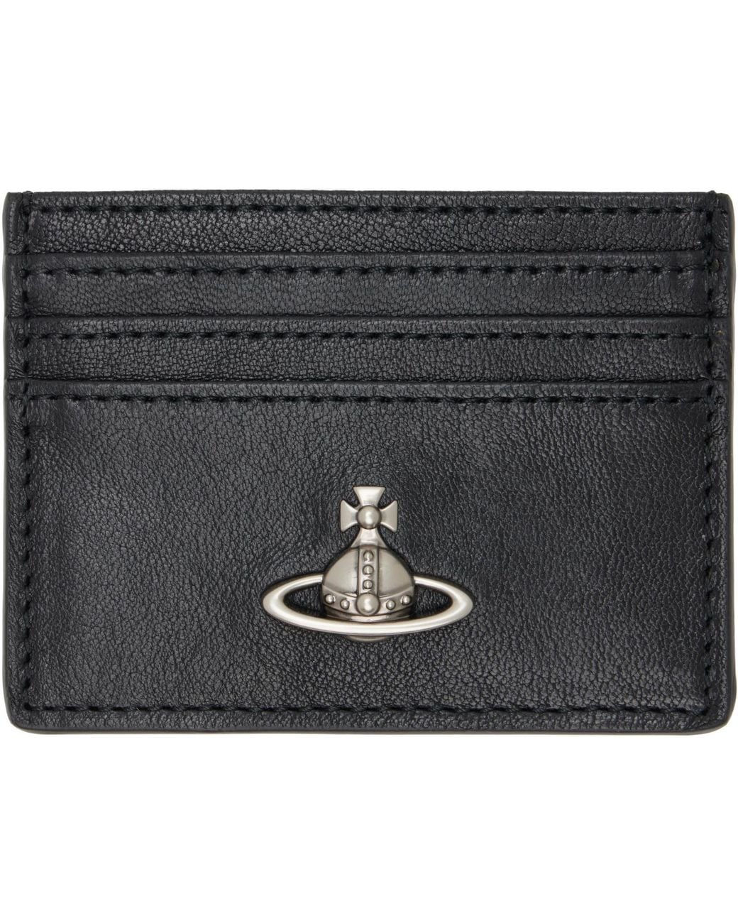 Vivienne Westwood Black Flat Card Holder for men