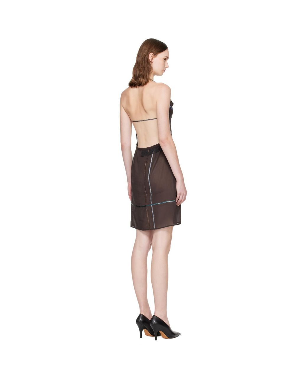 Paloma Wool Brown Senda Minidress