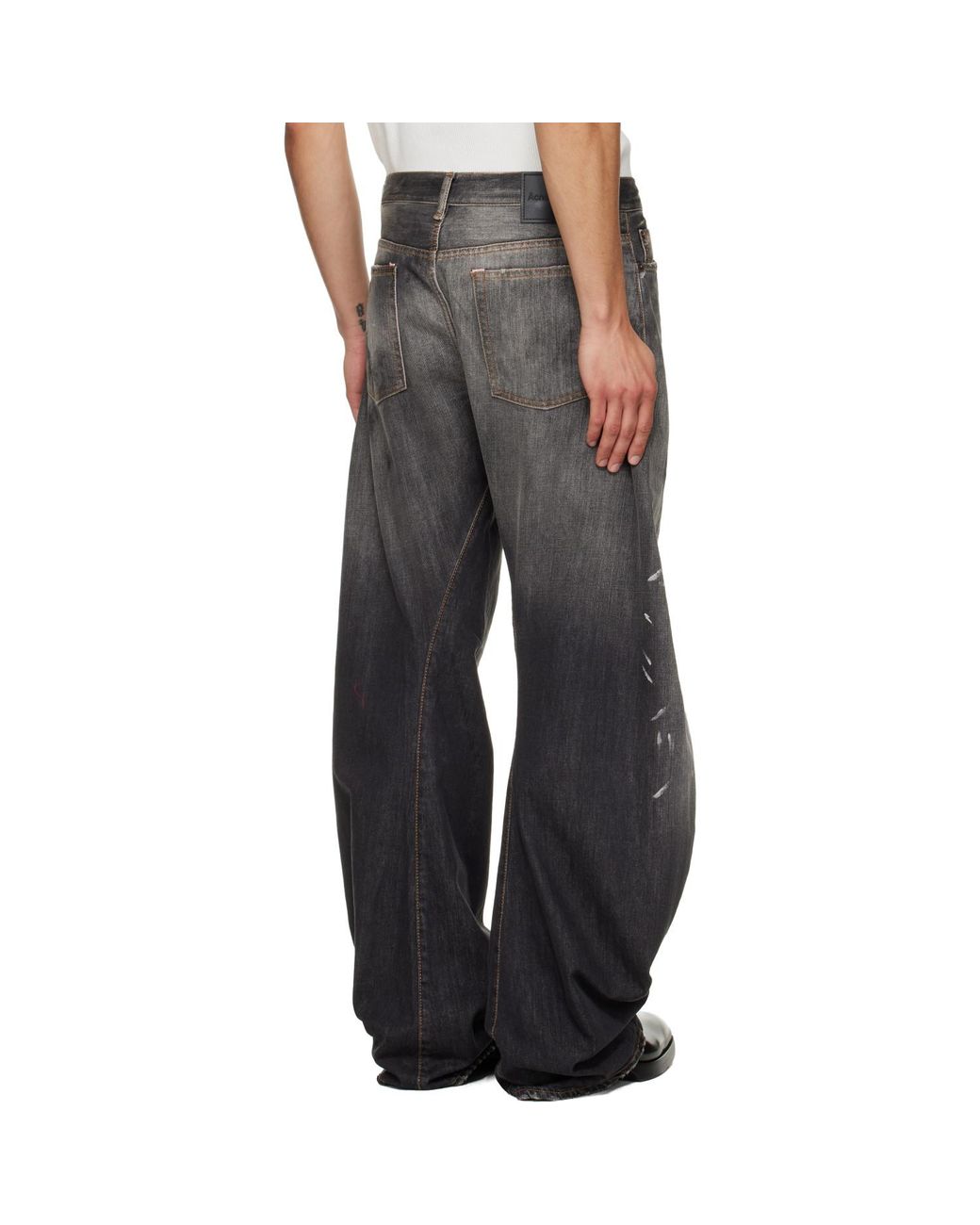 Acne Black Loose Fit 2006M Jeans for men