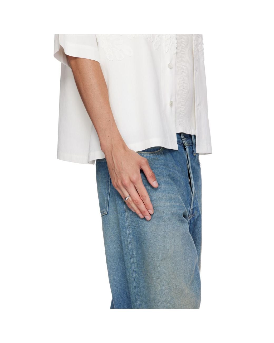 NUMBERING White #7401 Ring for men