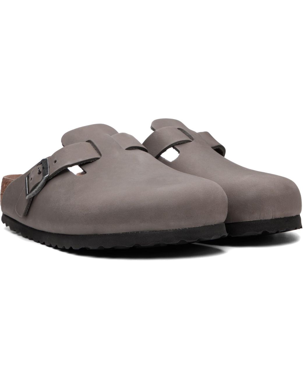 Birkenstock Brown Regular Boston Soft Footbed Oiled Leather Loafers