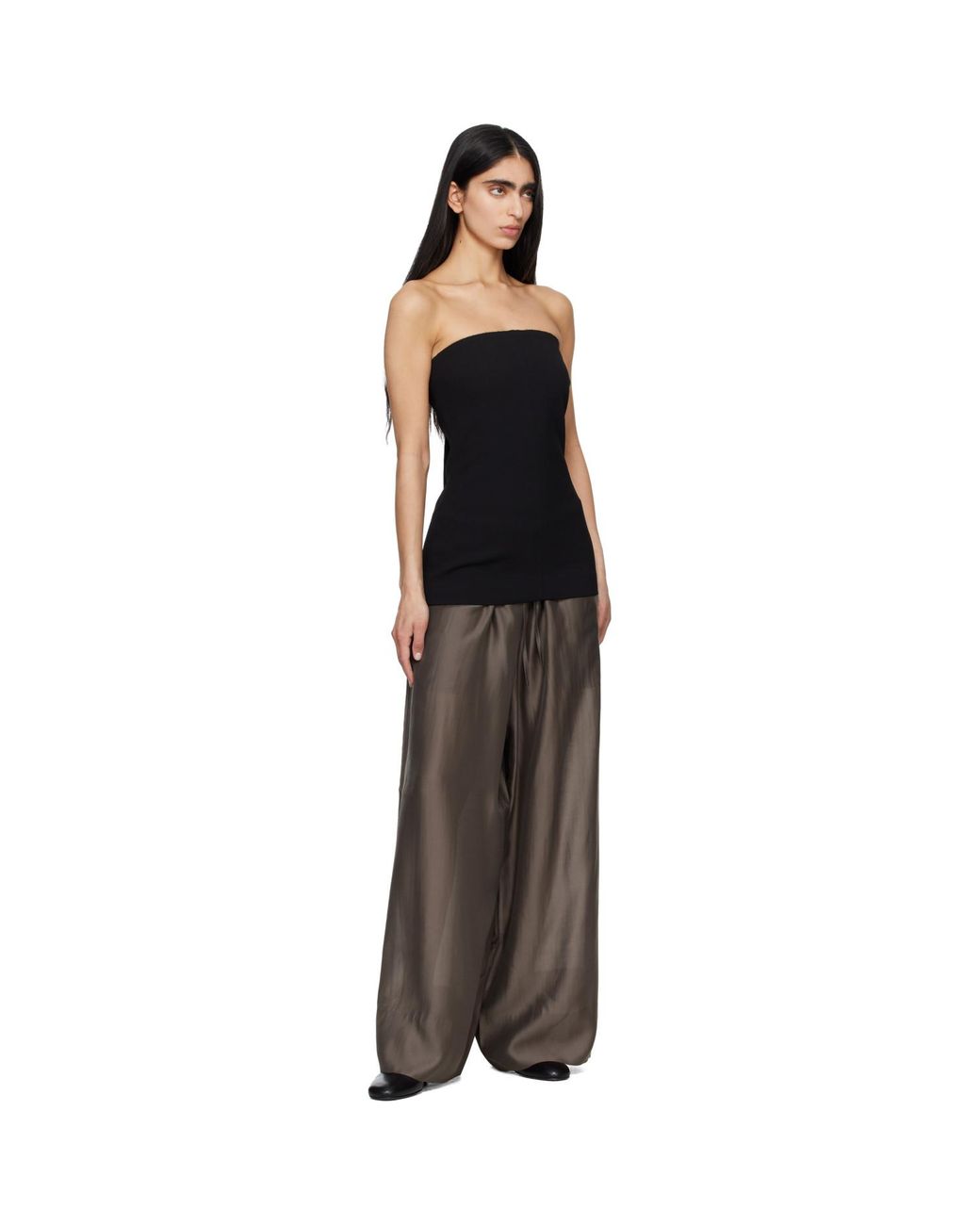 Entire studios Brown Vento Wide Leg Trousers
