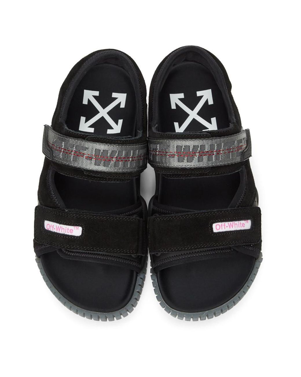 Off white hotsell black sandals