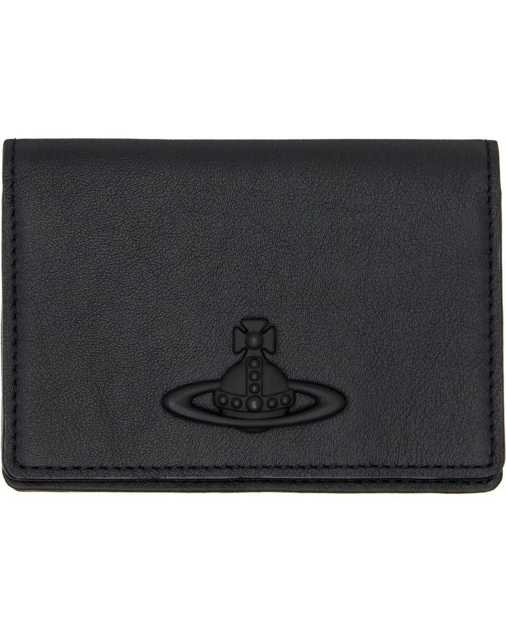 Vivienne Westwood Black Flap Card Holder for men