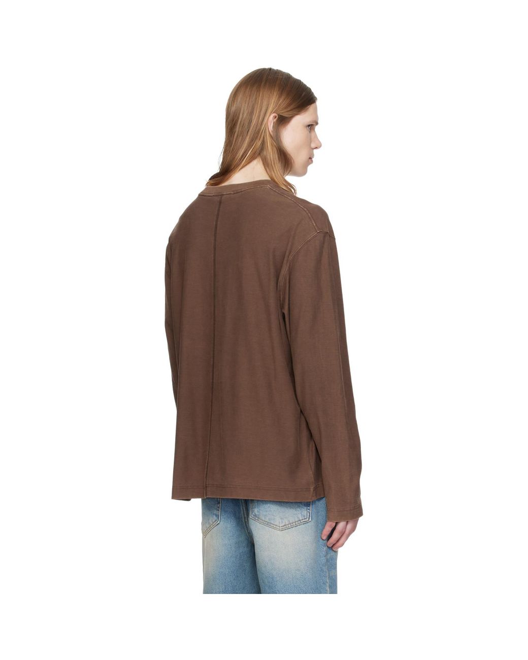 MMIC Brown Veil Longsleeve T-Shirt for men