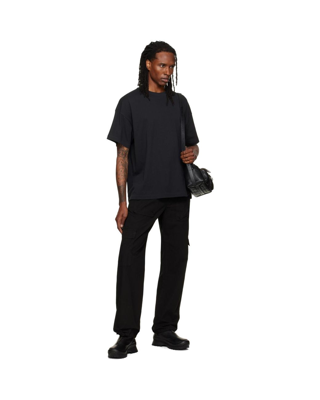 ALEXANDER DIGENOVA Black Cargo Pants for men