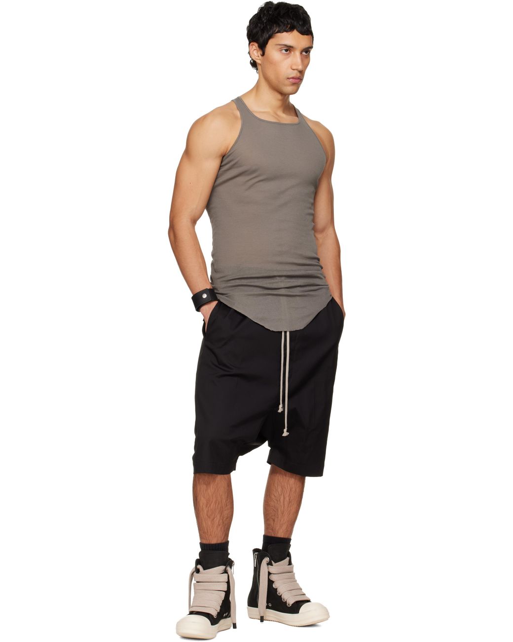 Rick Owens Black Temple Rick S Pods Shorts for men