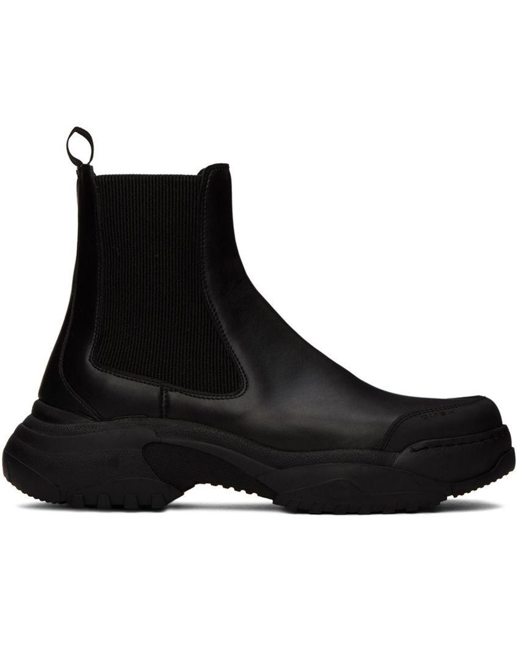GmbH Black Fauxleather Chelsea Boots for Men Lyst