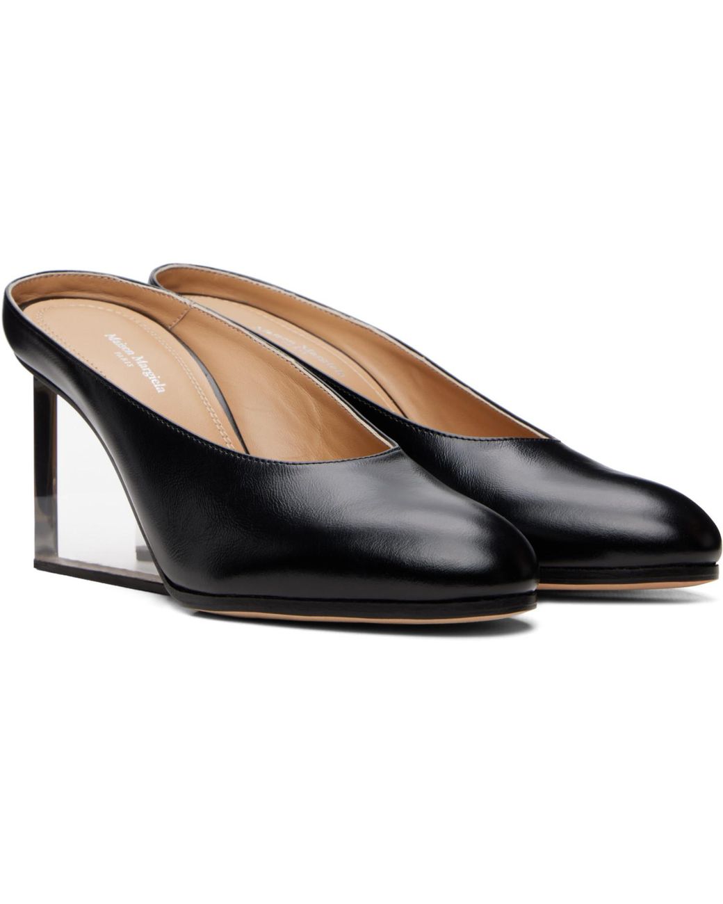Maison Margiela Black Plexi Pump Mules
