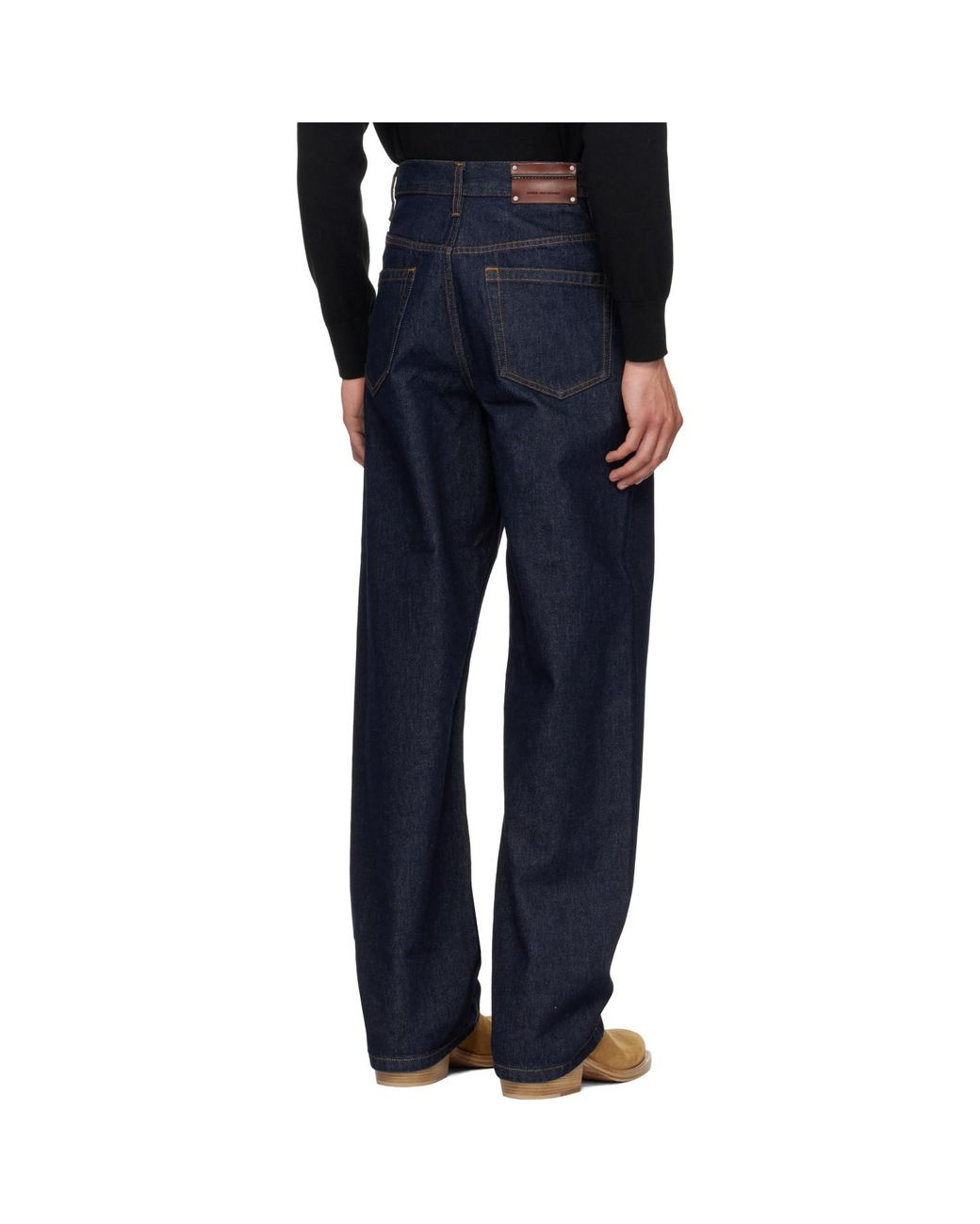 Dries Van Noten Blue Loose Fit Jeans for men
