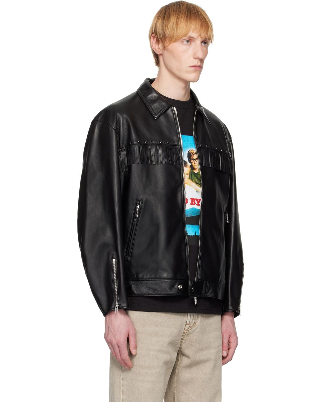 Wacko Maria Wolf's Head Edition Single Riders Leather Jacket in