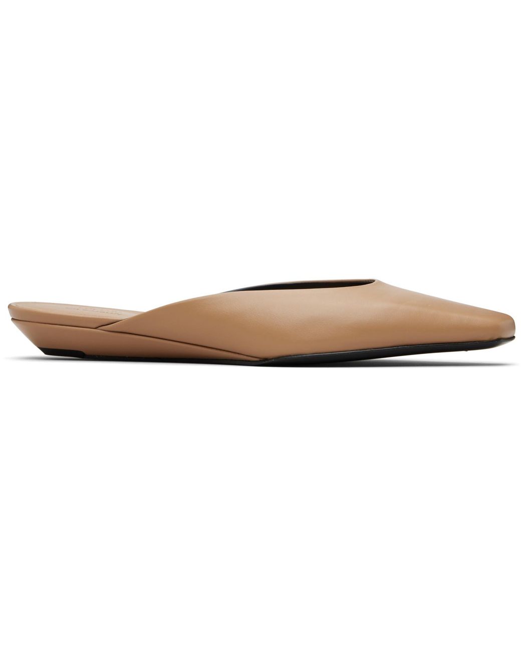 Loulou de Saison Black Tan Diane Calf Leather Mule Flats