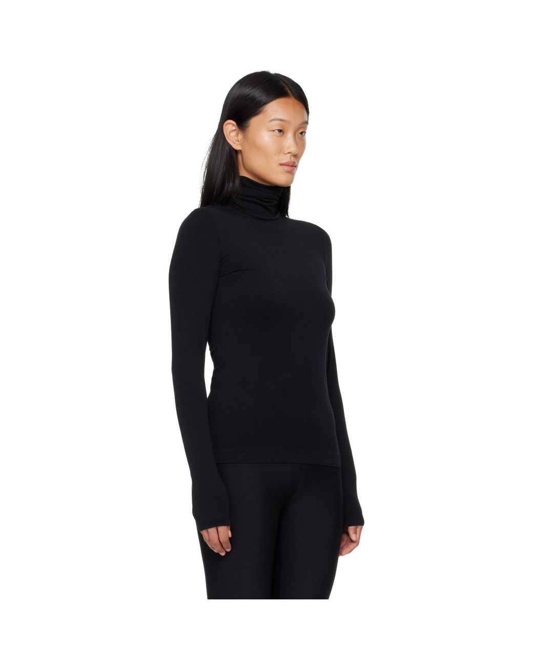 Wolford Black Aurora Long Sleeve T-Shirt
