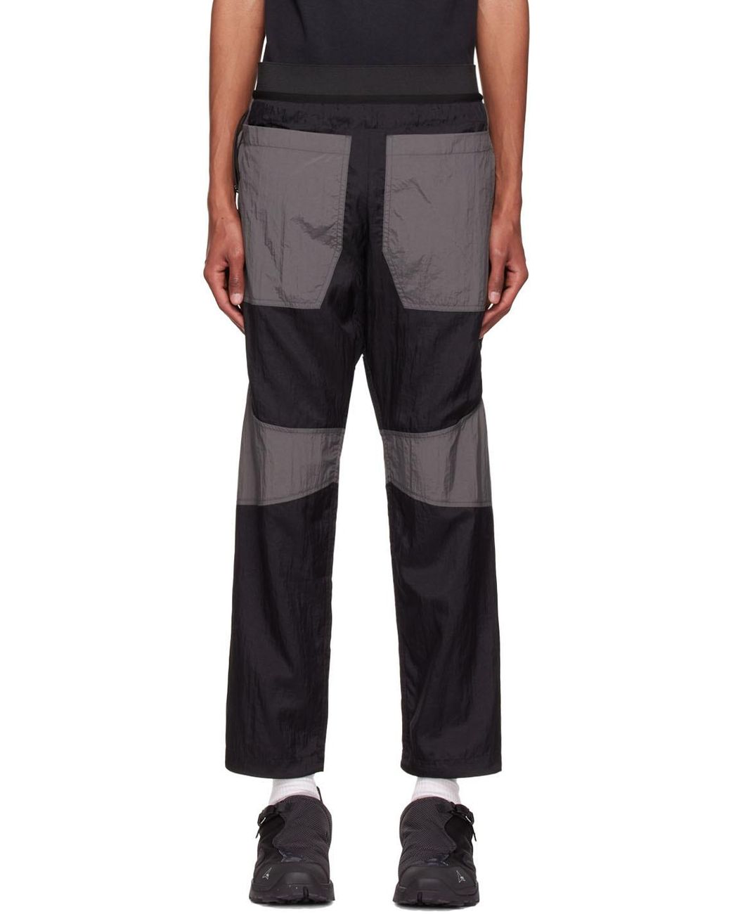 Arnar Mar Jonsson Synthetic Grey Acrylic Trousers in Black&Charcoal ...