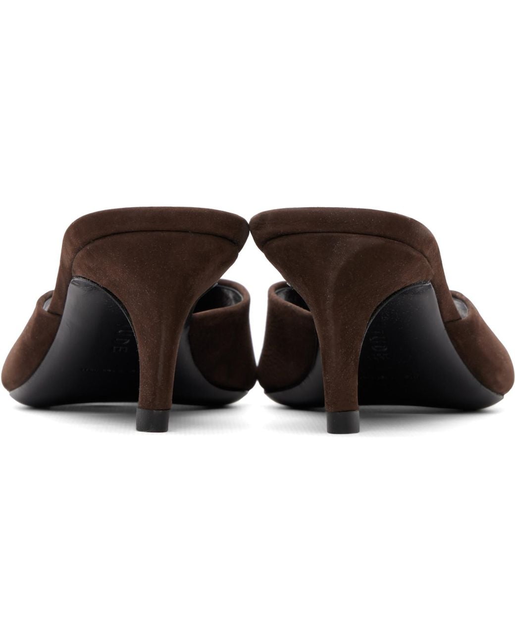 Jude Brown Cave Mule Heeled Sandals