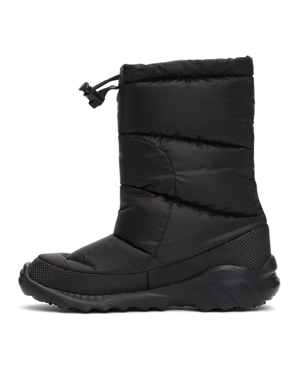 Black Down Nuptse 700 Boots for Men 