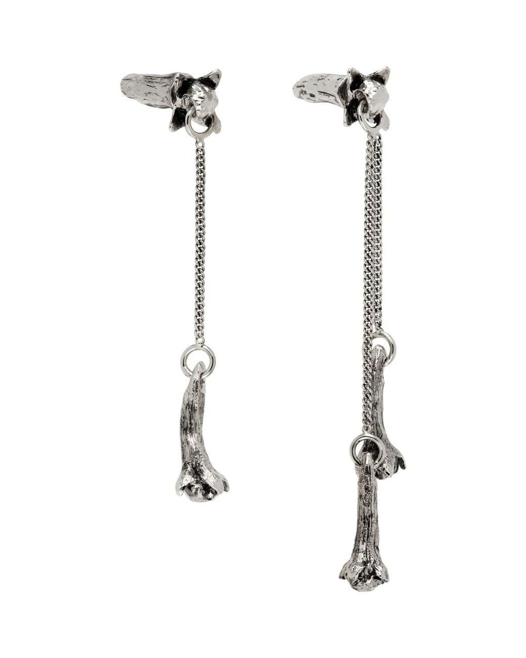 Lemaire Black Clove Pendant Earrings