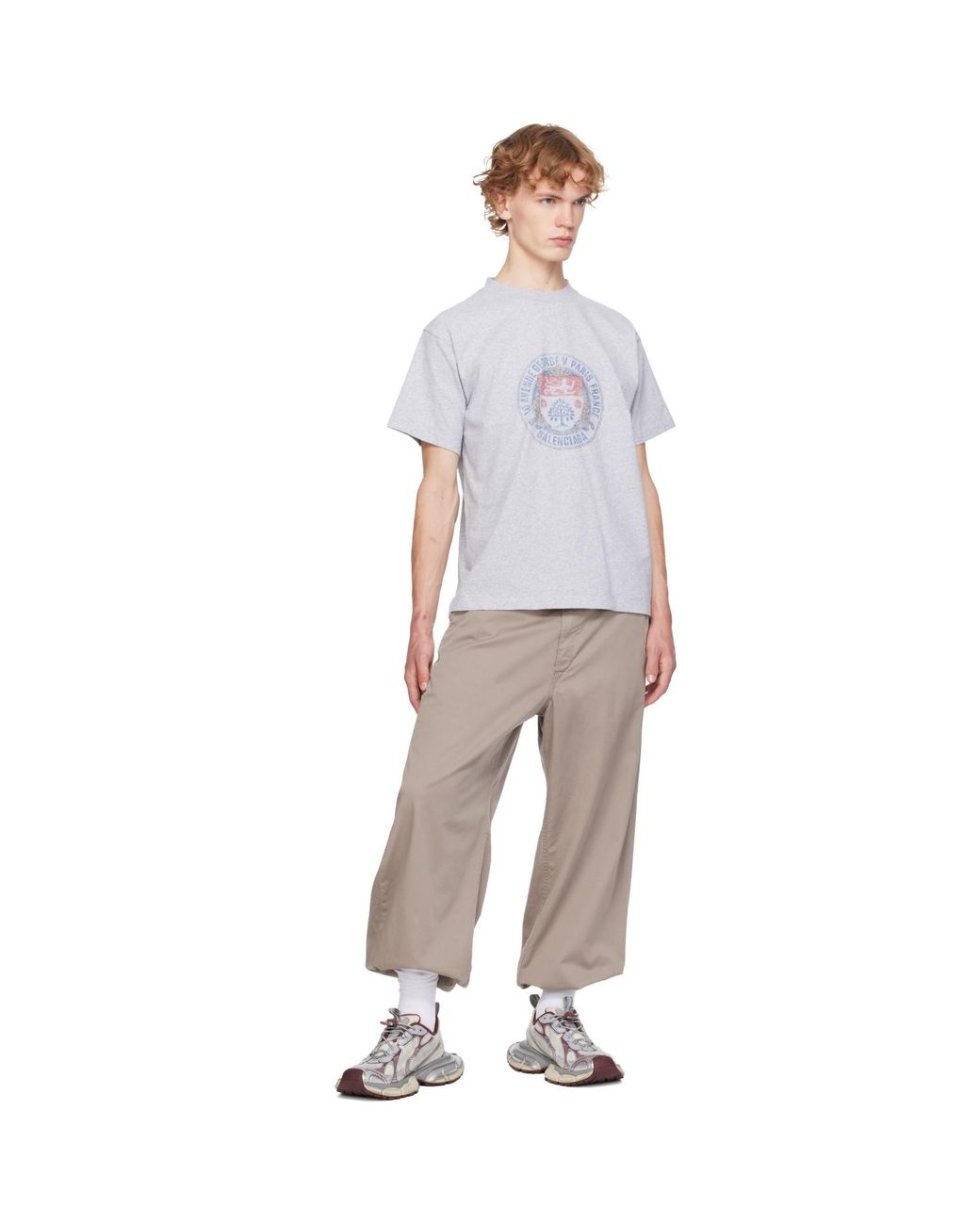 Balenciaga Blue Standard T-Shirt for men