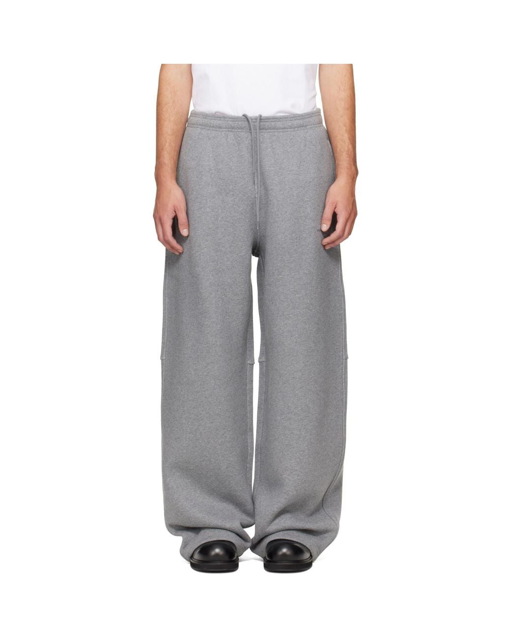 Alexander Wang Gray Rhinestone Mid Rise Sweatpants for men