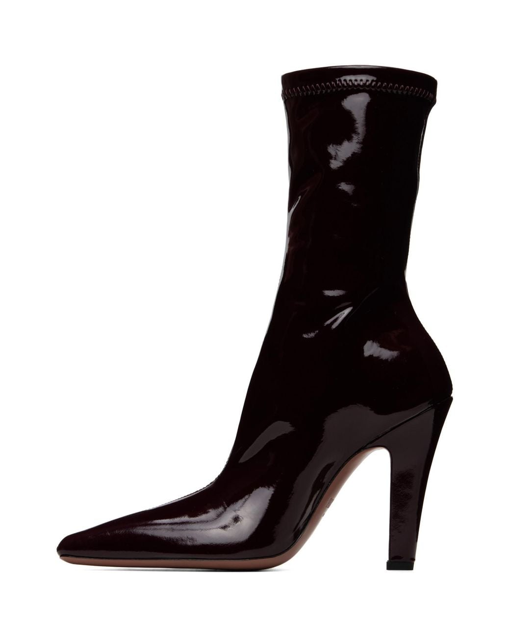 Paris Texas Black Burgundy Belle 75Mm Ankle Boots