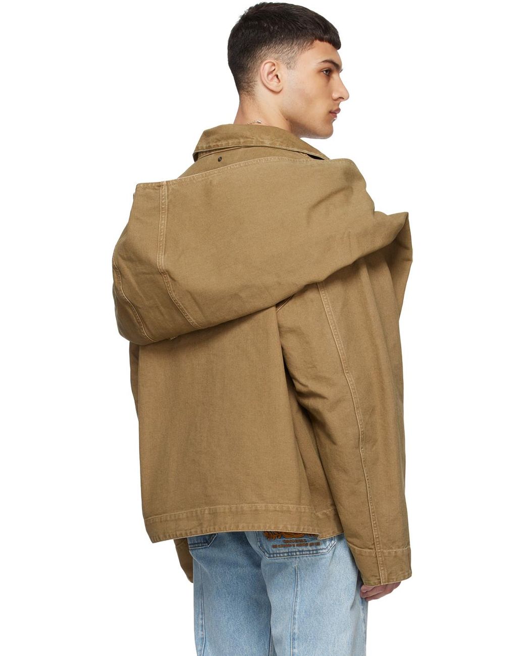 Y. Project Tan Snap Off Jacket for Men | Lyst