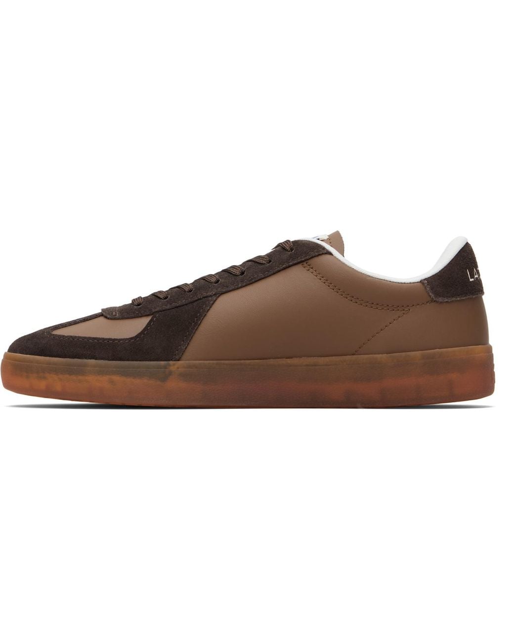 Lacoste Brown Baseshot Pro Leather Sneakers for men