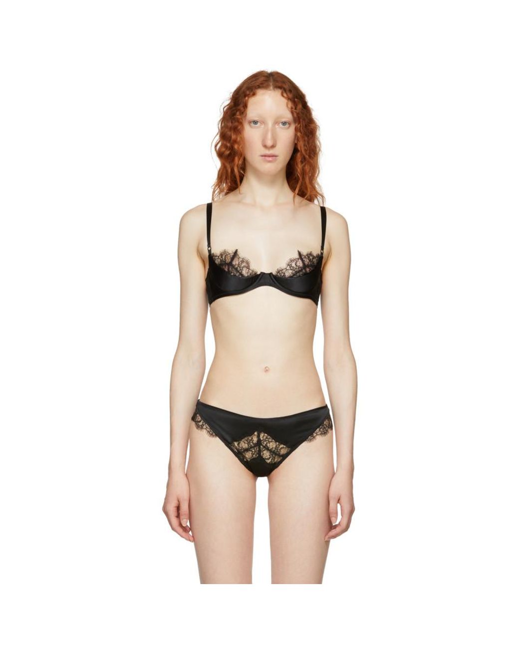 Kiki De Montparnasse Leche Moi Scalloped Lace Thong - Bergdorf Goodman