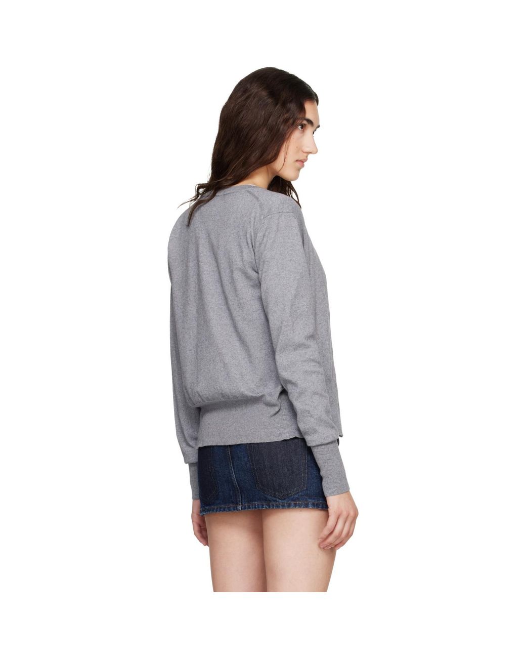 Vivienne Westwood Blue Bea Cropped Cardigan