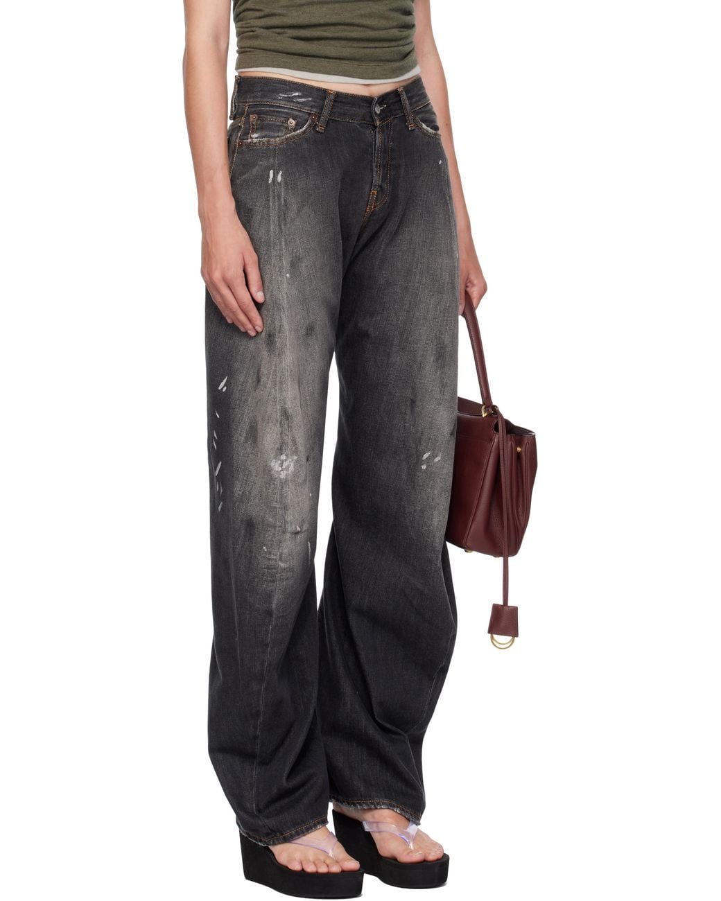 Acne Black Loose Fit 2006F Jeans