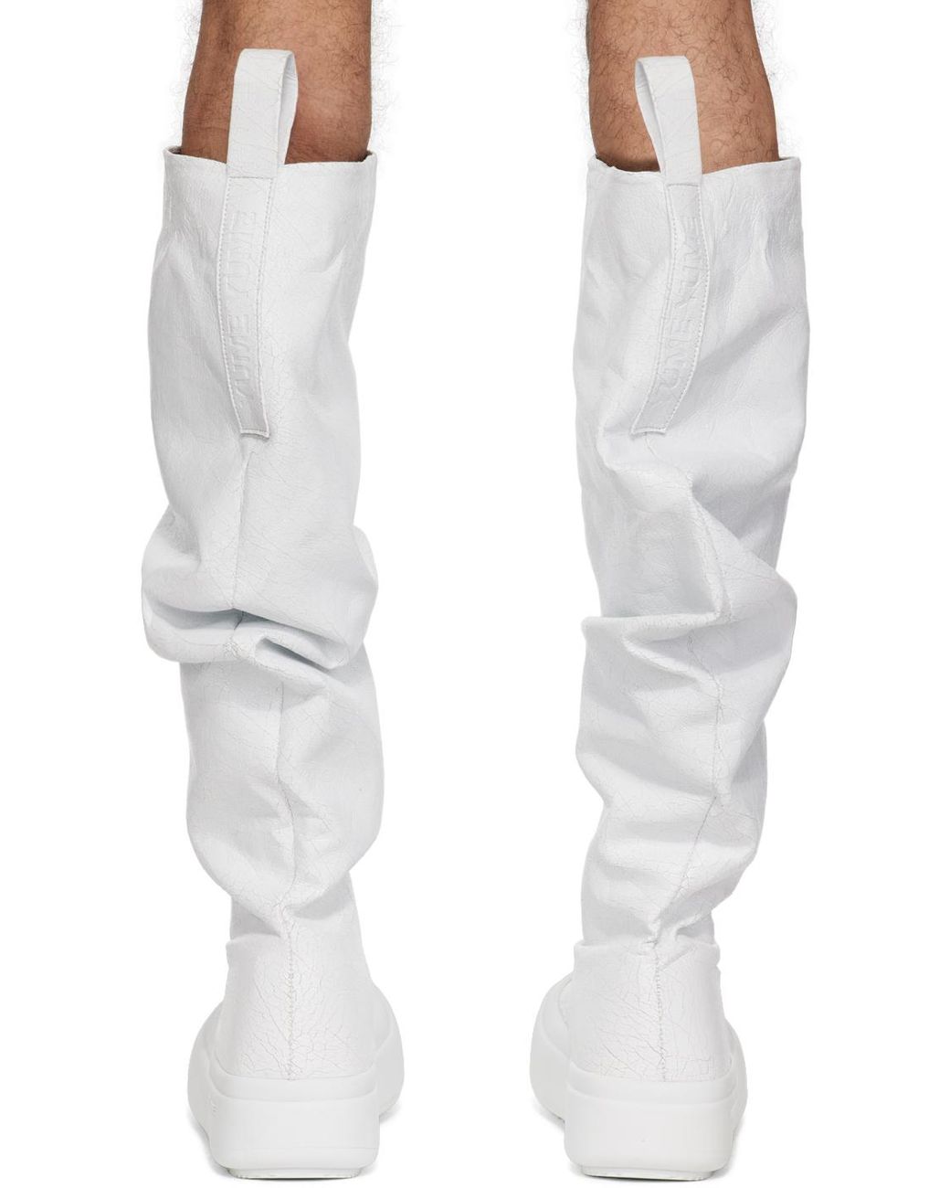 【関税込み】YUME YUME ホワイト Low Fisherman ブーツ Gray Low Fisherman Boots by YUME YUME on Sale