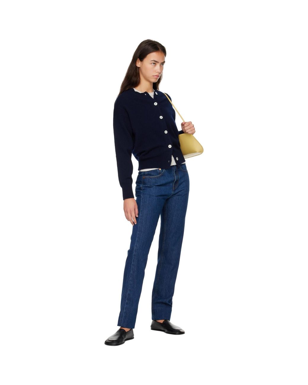 &Daughter Blue Ada Crewneck Cardigan