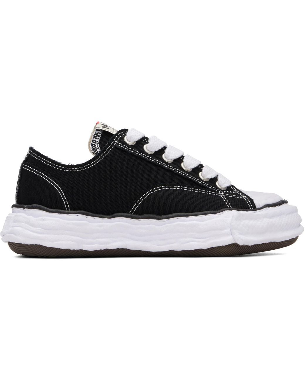 Maison Mihara Yasuhiro Black Peterson Og Sole Canvas Low-Top Sneakers for men