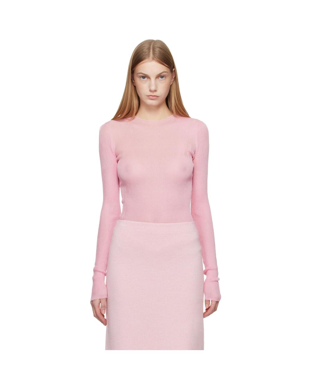 Pull Mosi Rose Khaite en coloris Pink