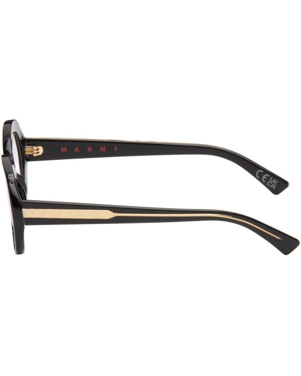 Marni Black Ulawun Vulcano Glasses for men