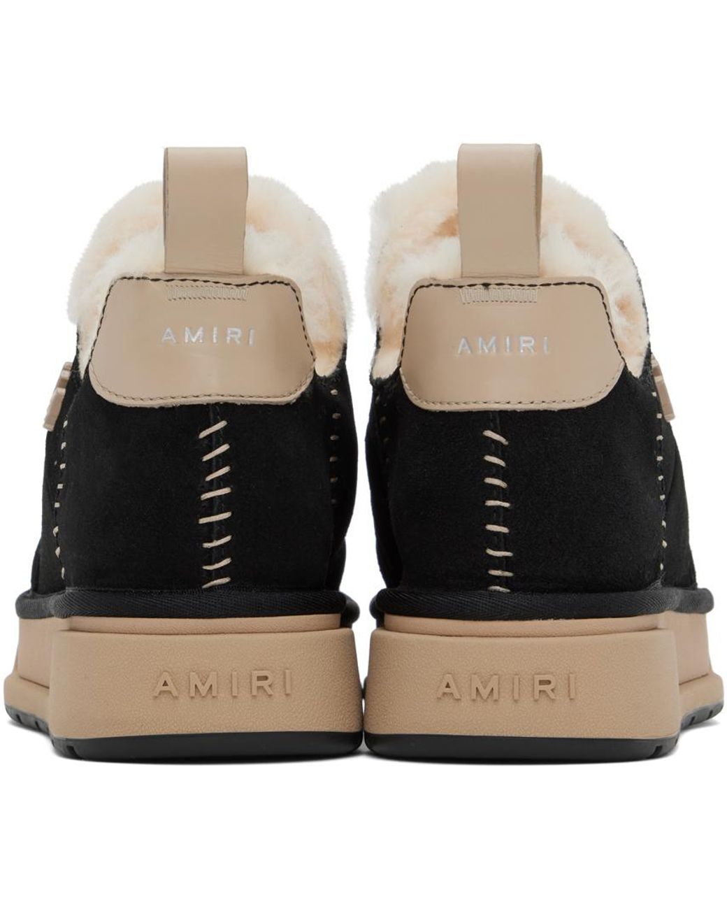 Amiri Black & Tan Malibu Boots AMIRI Black Malibu Hi Boots Amiri main image 4