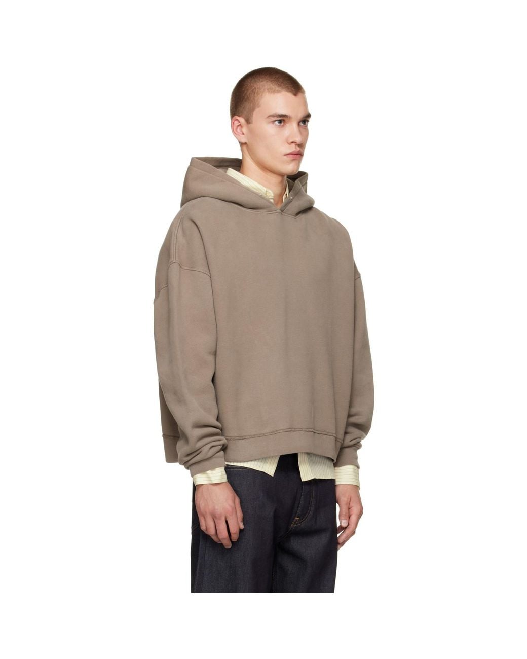 sunflower Gray Taupe Sweat Hoodie for men