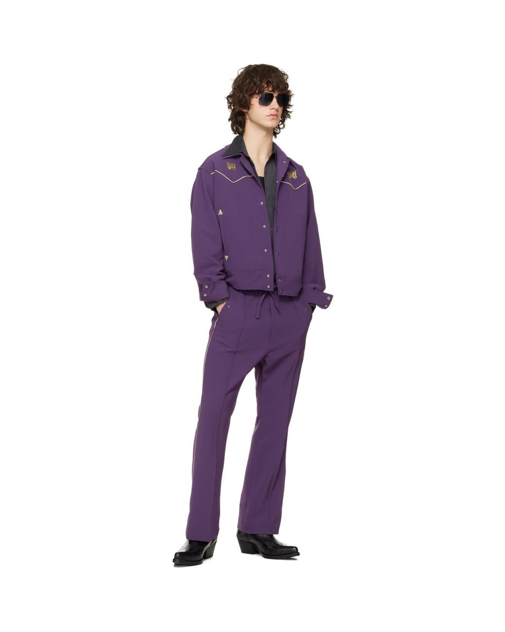 Needles Purple Piping Cowboy Jacket for men