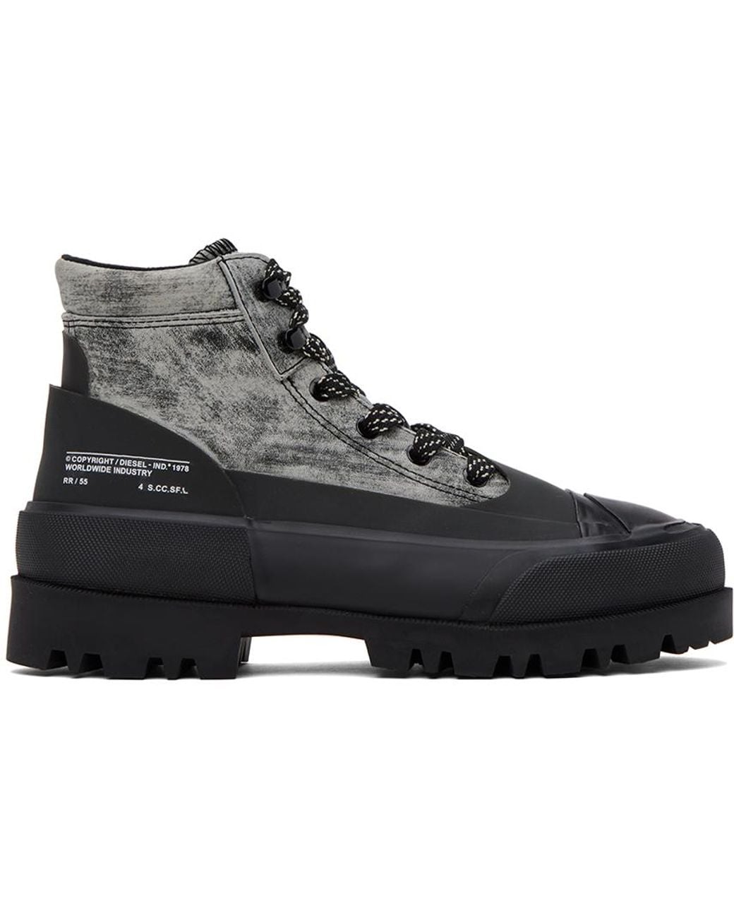 DIESEL D-Hiko Bt X Boots in Black for Men | Lyst