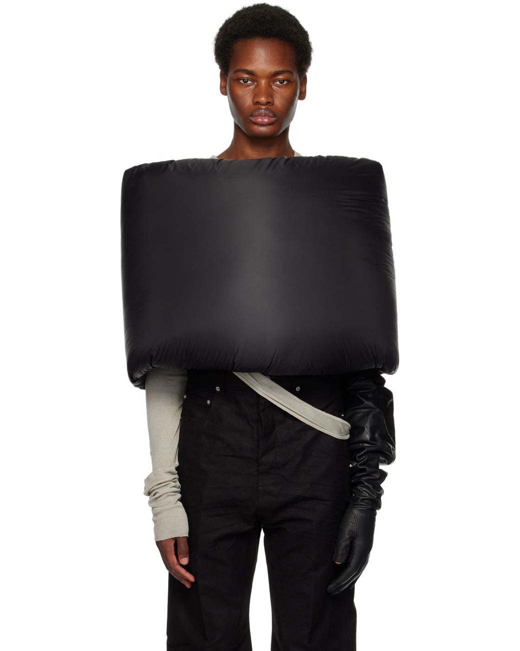 メンズ Rick Owens Donut ダウン チューブトップ ブラック | Lyst