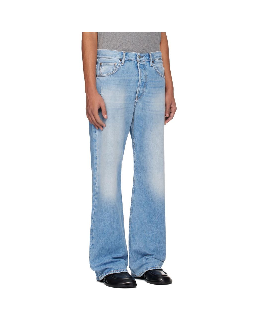 Acne Blue 2021M Regular Fit Jeans for men