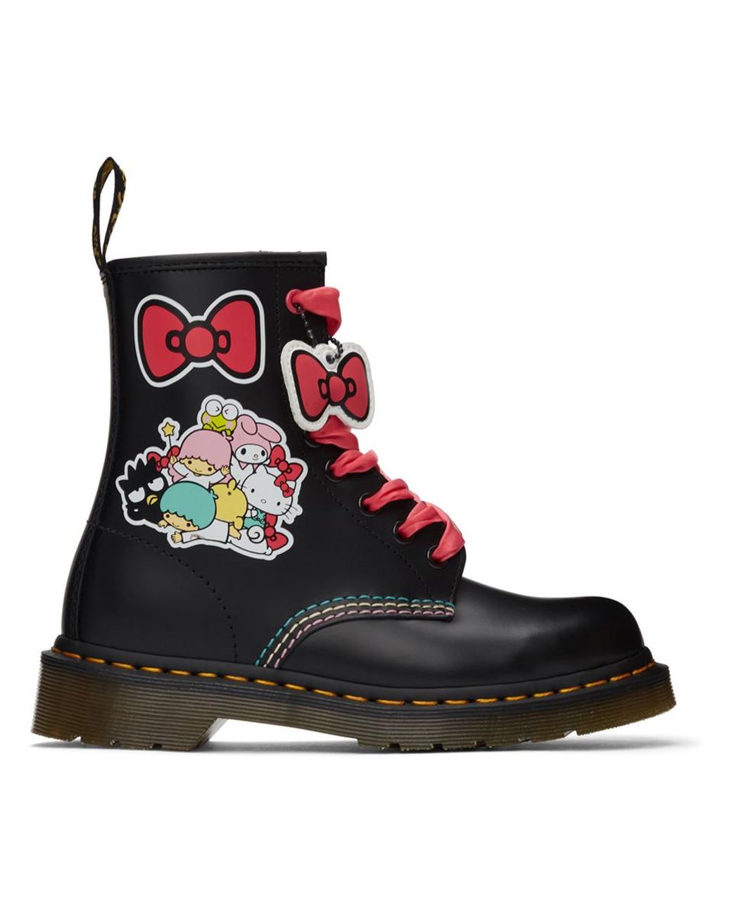 hello kitty & friends 1460 smooth leather lace up boots