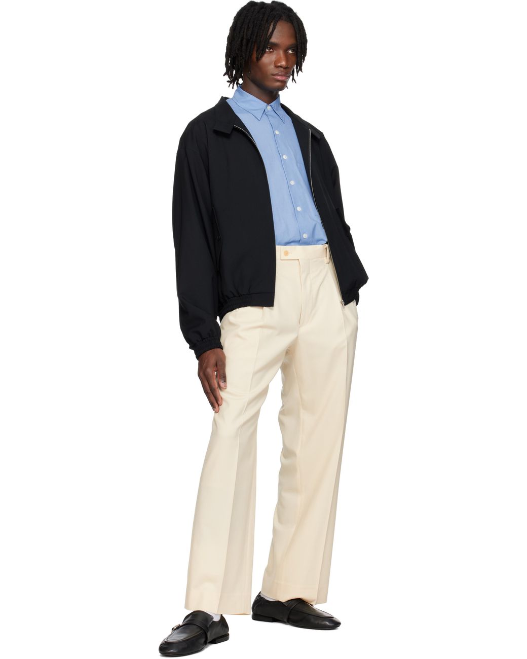 SUPER FINE TROPICAL WOOL TWO-TUCK SLACKS - AURALEE Official