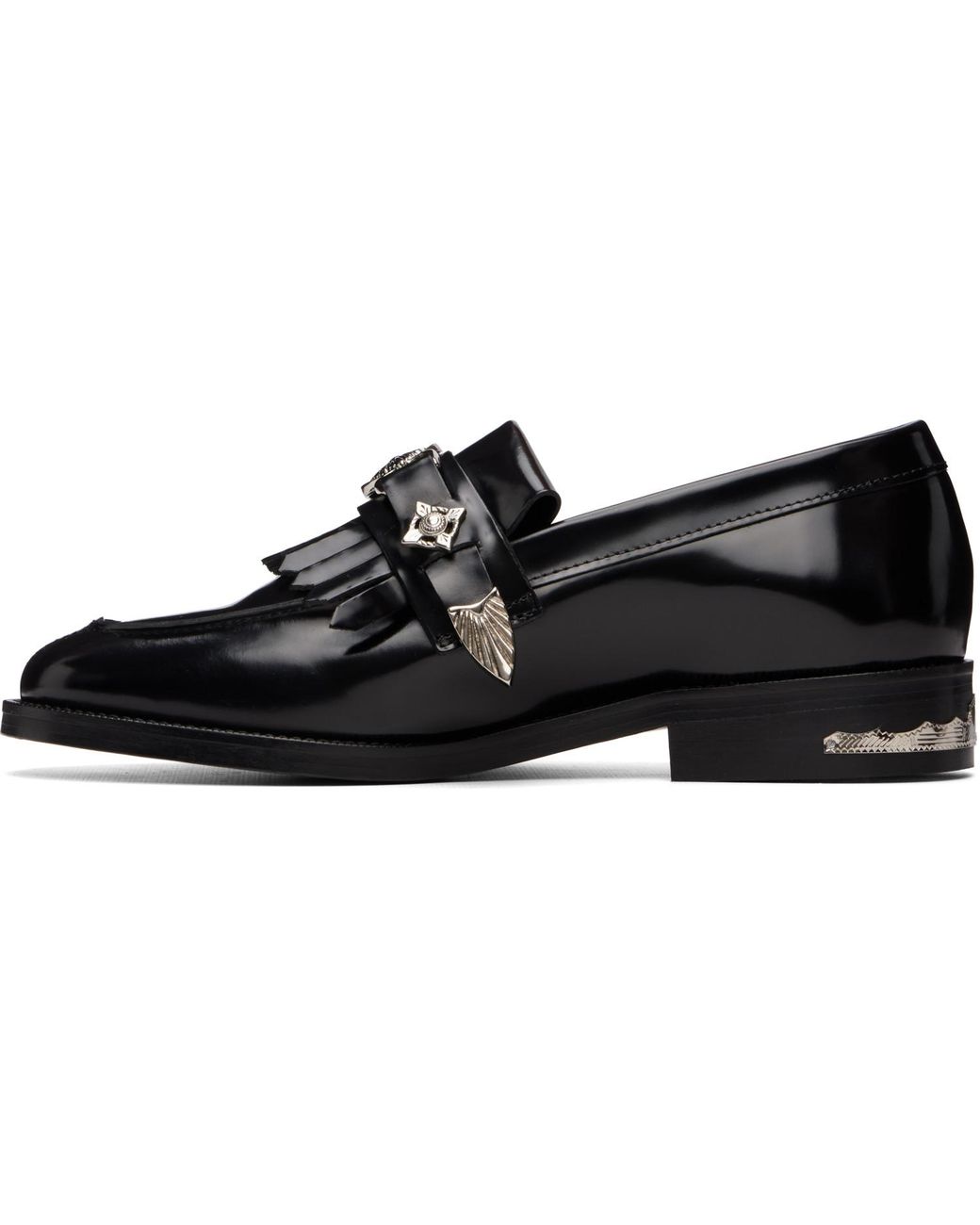 Toga Black Metal Loafers