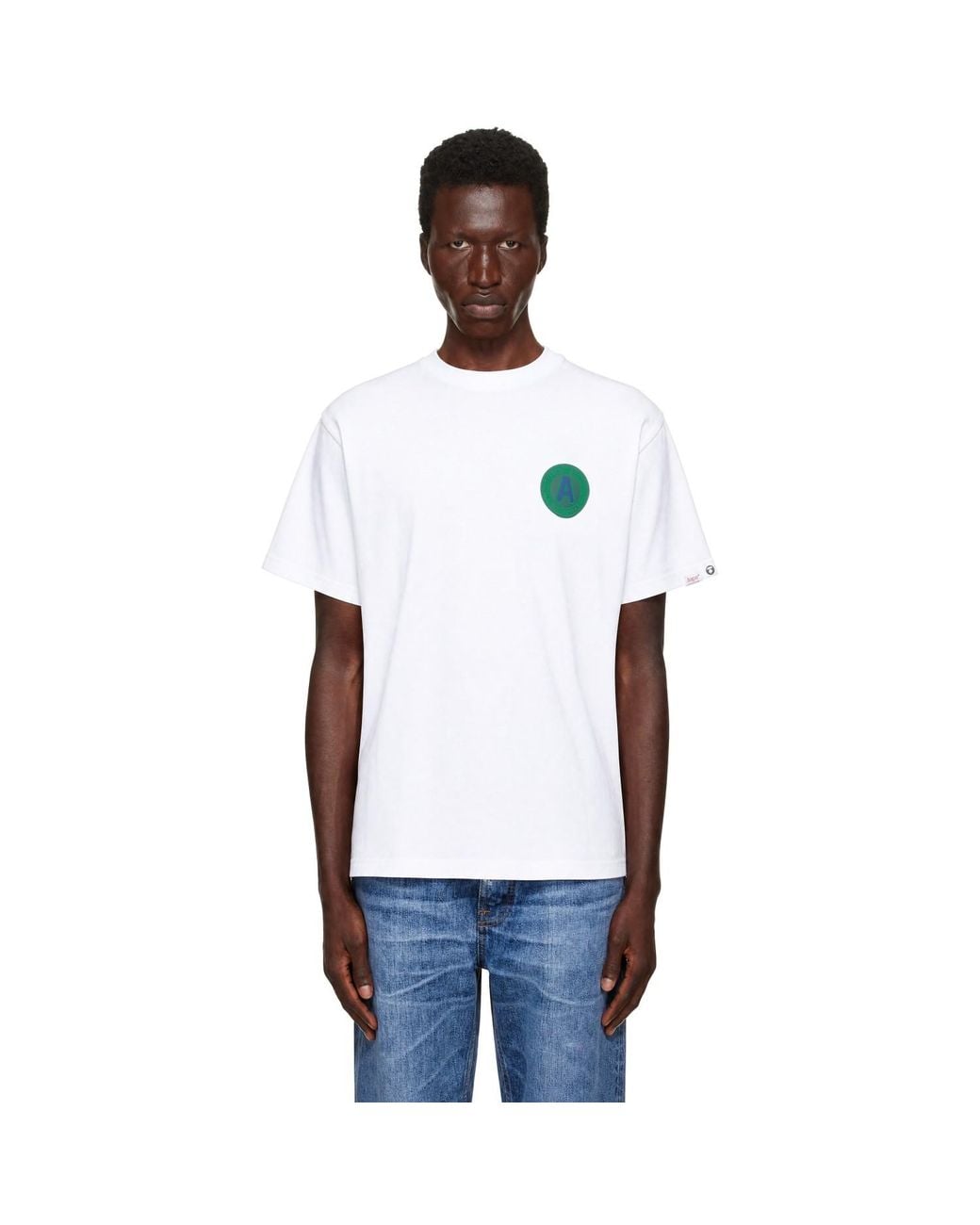 Aape By A Bathing Ape White 'Aape Basic' T-Shirt for men