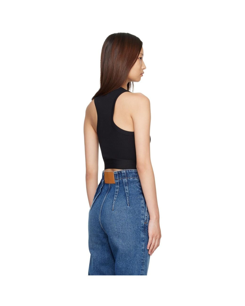 Givenchy Blue Cropped Cotton Tank Top