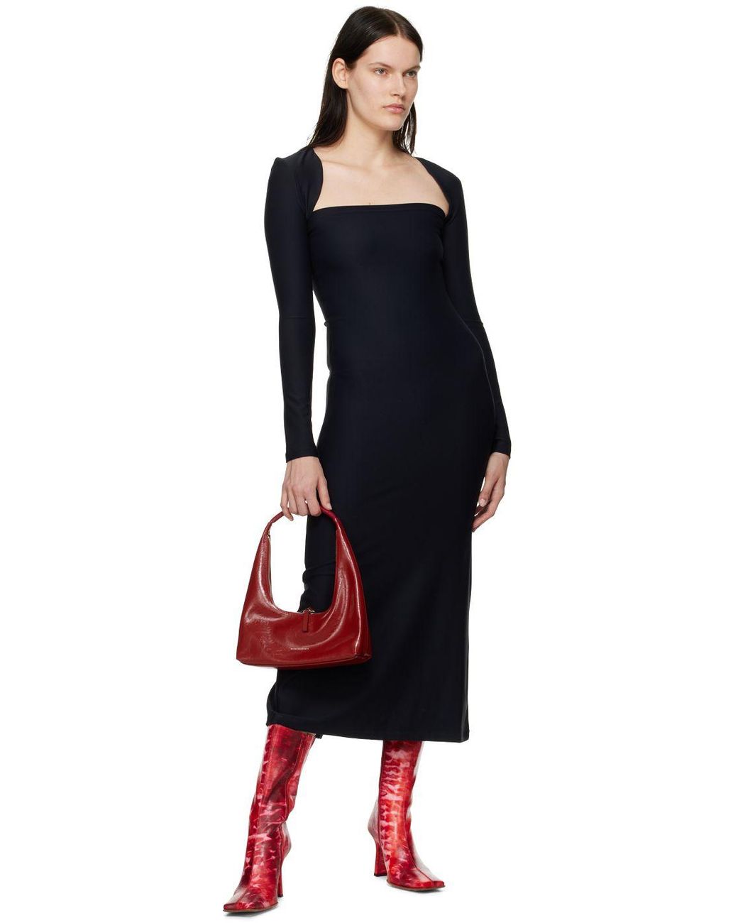 Marge Sherwood Red Crinkle Shoulder Bag | Lyst