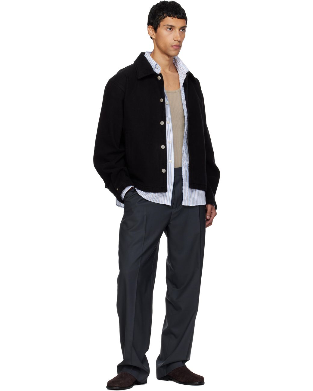 mfpen Painters Denim Jacket in Black for Men | Lyst